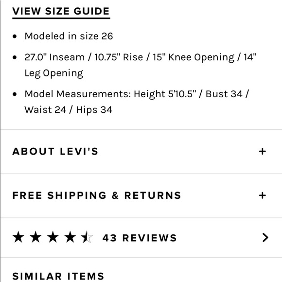 Levi’s Wedgie Straight Ankle Jeans in Black Heart - Picture 9 of 9